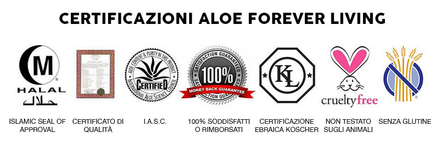 certificazioni aloe forever living